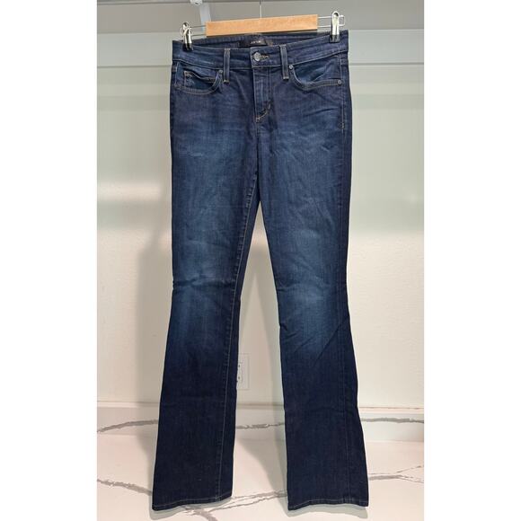 Joe's Jeans Slim Fit Mini Boot Women's Size 27 Dark Wash Mini Flare - Picture 1 of 7